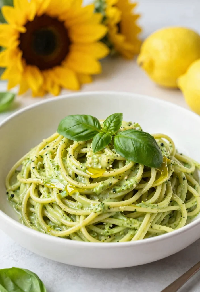 18 Family Friendly Dairy Free Meals: Creamy & Delicious - 6. Avocado Pesto Pasta 1