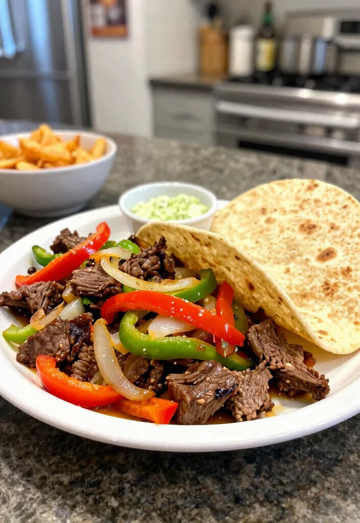 18 Family Meals with Ground Beef (Cheap & Filling) - 17. Beef Fajitas 1