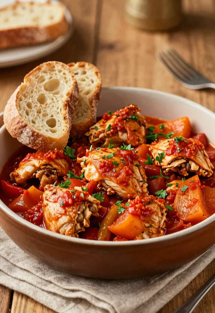 18 Juicy Air Fryer Chicken Meals for Family Dinners - 16. Air Fryer Chicken Cacciatore 1