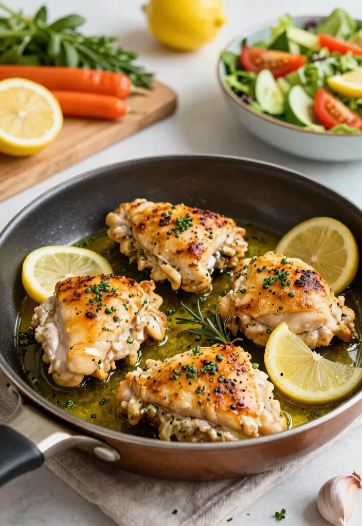 18 Low Carb High Protein Family Meals for Weight Loss - 1. Zesty Lemon Garlic Chicken Thighs 1