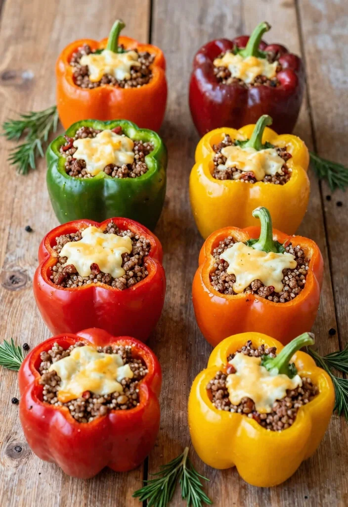 18 Low Carb High Protein Family Meals for Weight Loss - 10. Stuffed Bell Peppers 1
