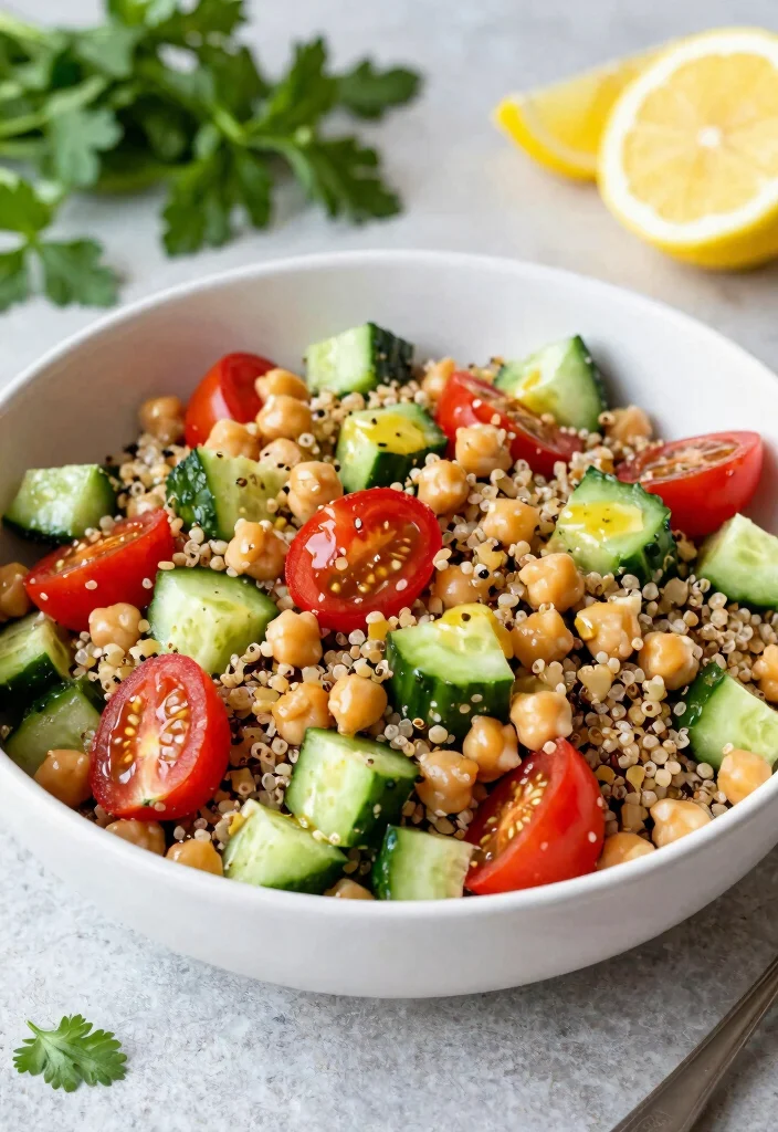18 Low Carb High Protein Family Meals for Weight Loss - 14. Mediterranean Quinoa Salad 1
