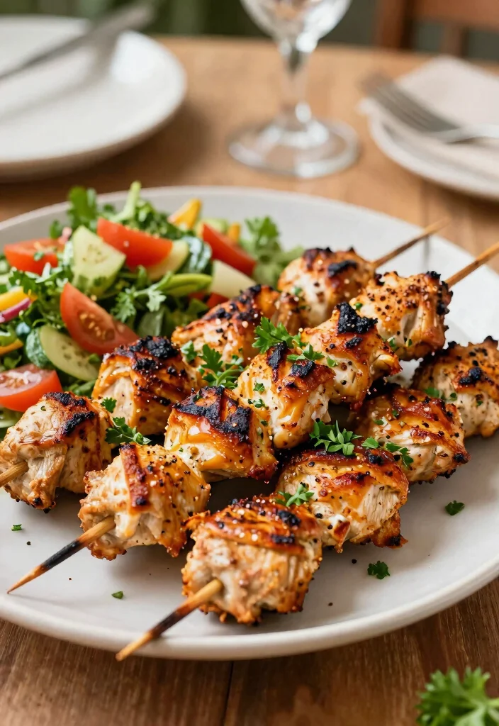 18 Low Carb High Protein Family Meals for Weight Loss - 16. Moroccan Spiced Chicken Skewers 1