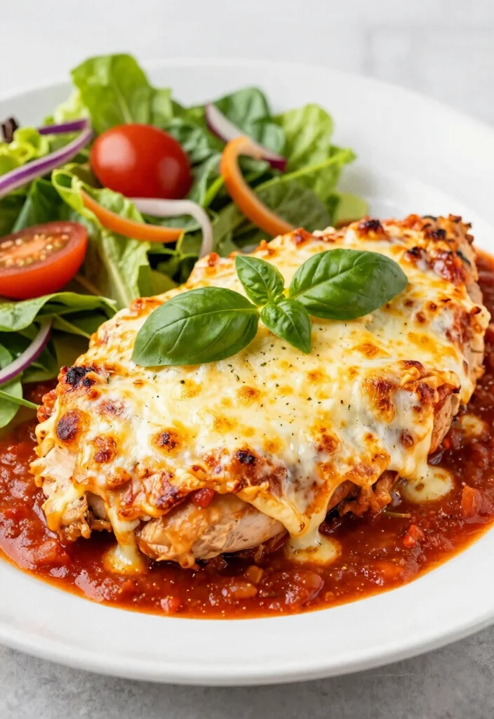 18 Low Carb High Protein Family Meals for Weight Loss - 18. Baked Chicken Parmesan 1