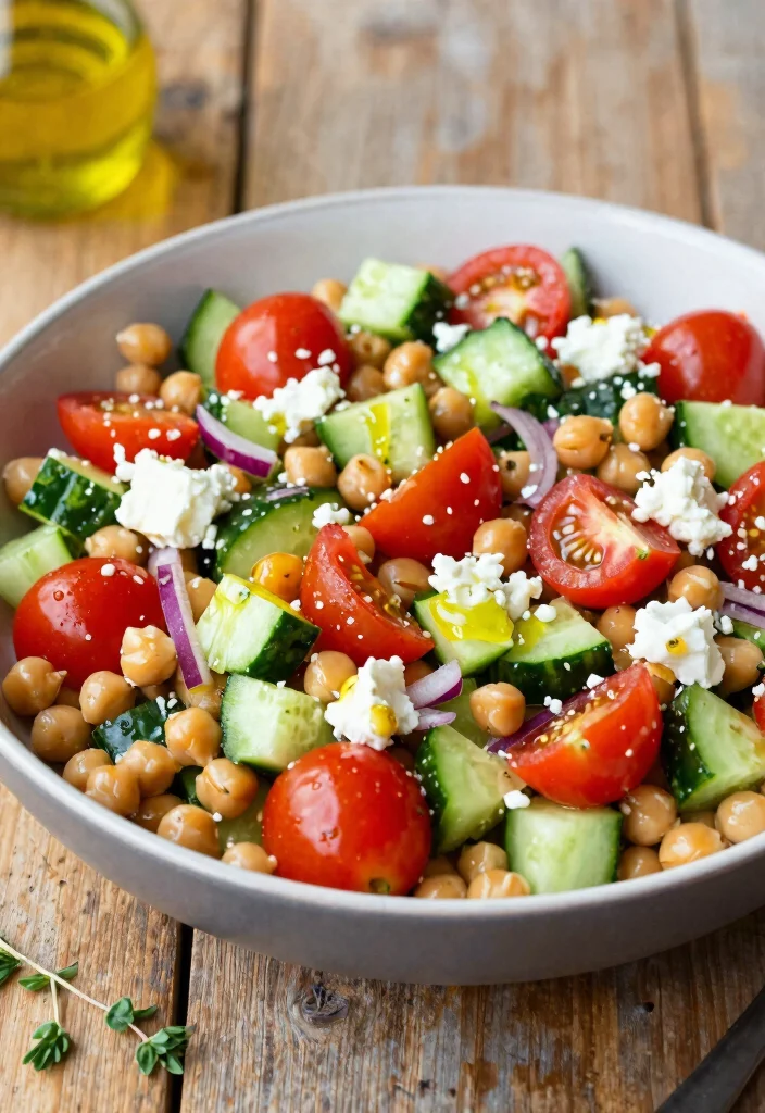 18 Nourishing Post Partum Meals for Family & New Moms - 12. Mediterranean Chickpea Salad 1