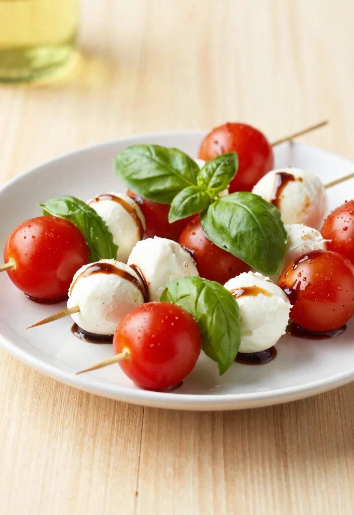 18 Nourishing Post Partum Meals for Family & New Moms - 15. Caprese Skewers 1