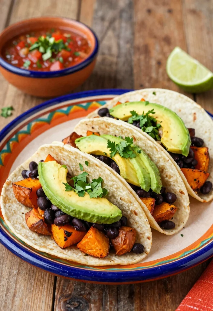18 Nourishing Post Partum Meals for Family & New Moms - 3. Sweet Potato & Black Bean Tacos 1