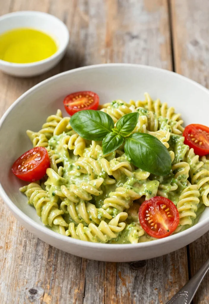 18 Nourishing Post Partum Meals for Family & New Moms - 5. Creamy Avocado Pasta 1
