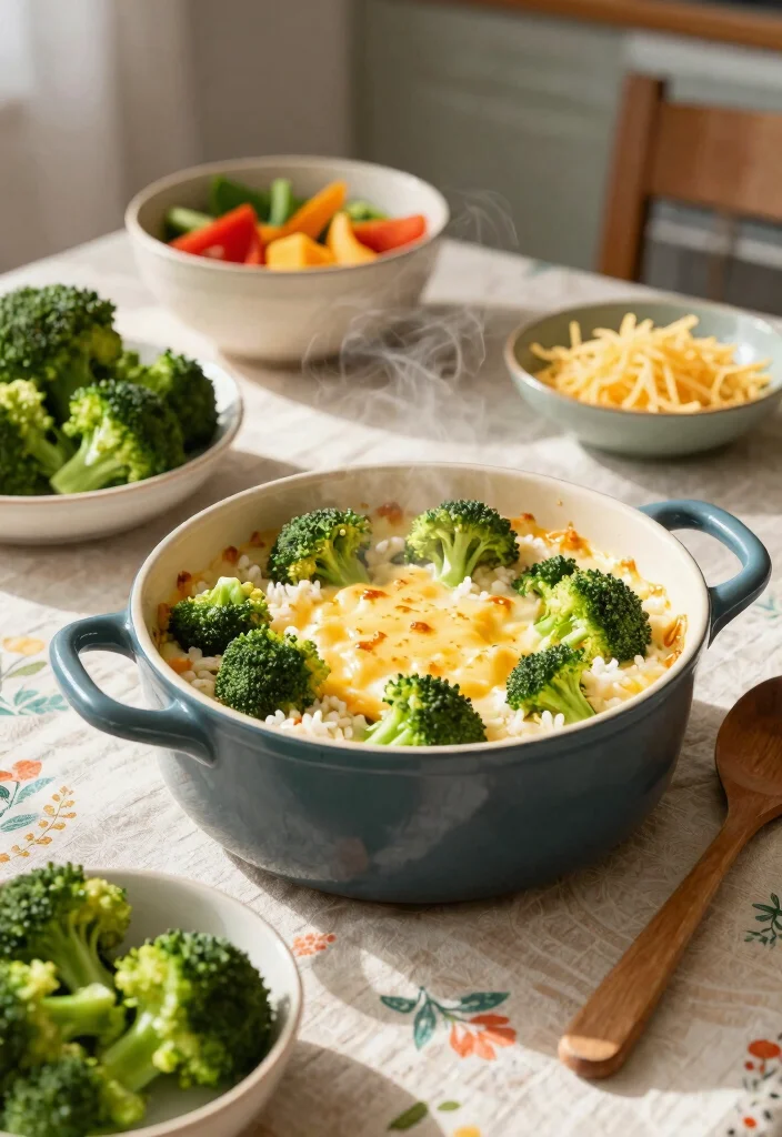 19 Affordable Family Meals for Tight Budgets (Grocery List Included) - 1. One-Pot Cheesy Broccoli and Rice 1