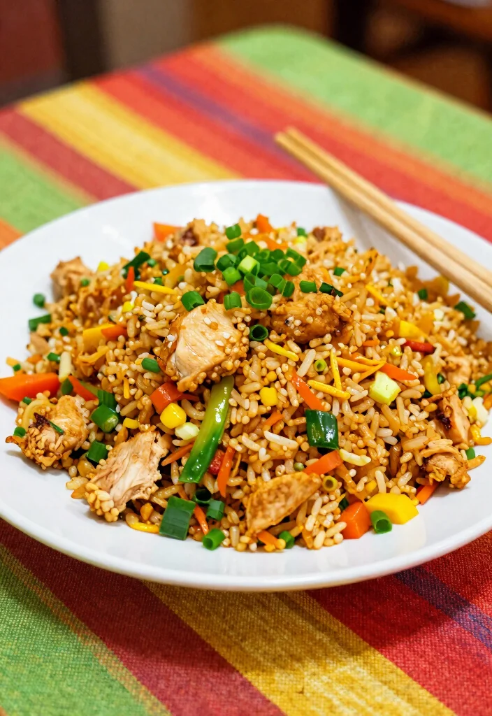19 Affordable Family Meals for Tight Budgets (Grocery List Included) - 11. Easy Chicken Fried Rice 1