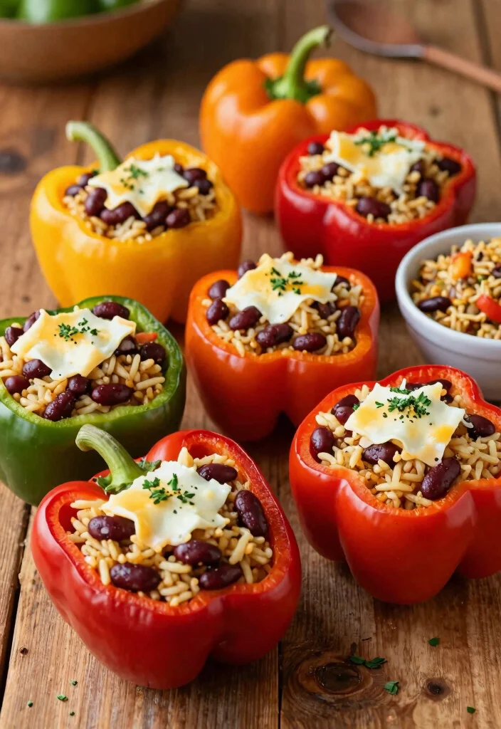 19 Affordable Family Meals for Tight Budgets (Grocery List Included) - 16. Stuffed Bell Peppers 1