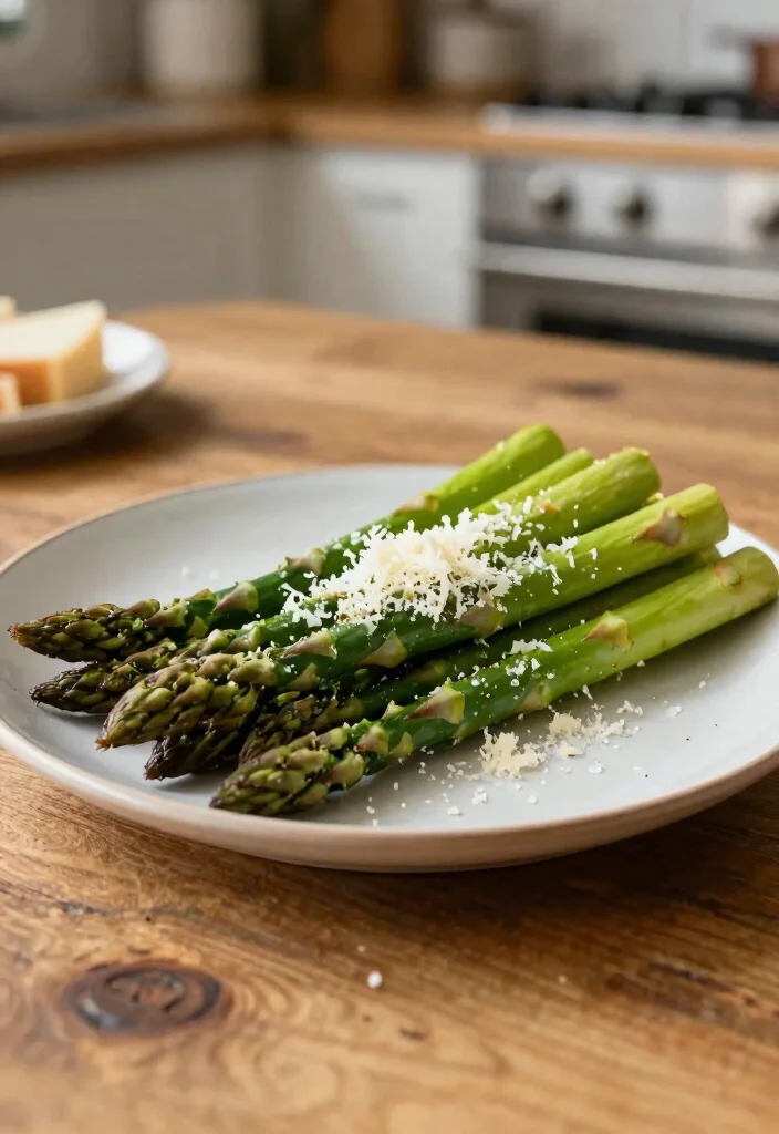 19 Air Fryer Meals for Family Healthy & Oil-Free - 16. Air Fryer Parmesan Asparagus 1