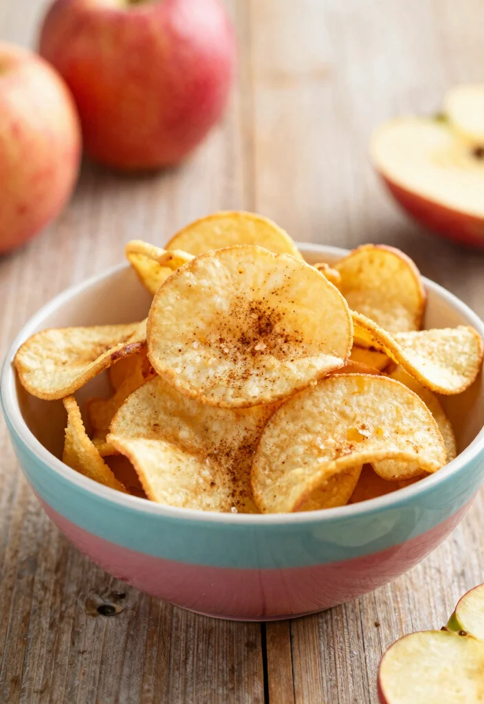 19 Air Fryer Meals for Family Healthy & Oil-Free - 17. Air Fryer Apple Chips 1