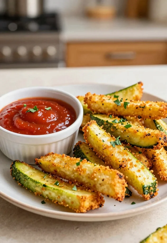 19 Air Fryer Meals for Family Healthy & Oil-Free - 9. Air Fryer Zucchini Fries 1