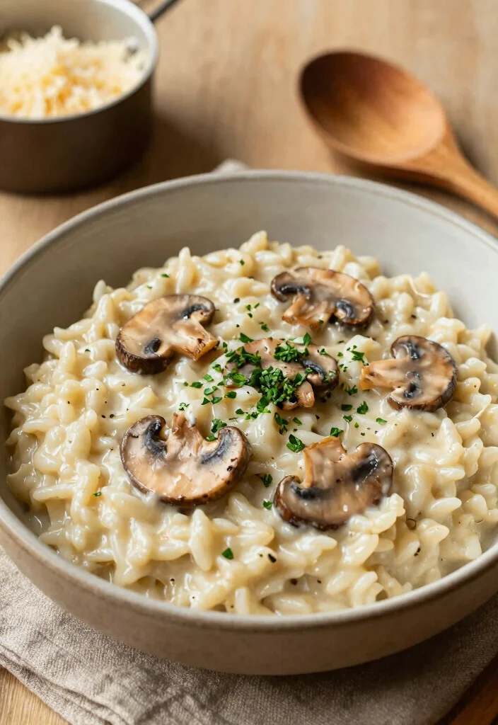 19 Best Meals to Take to a Family in Need (Meal Train Ideas) - 4. Creamy Mushroom Risotto 1