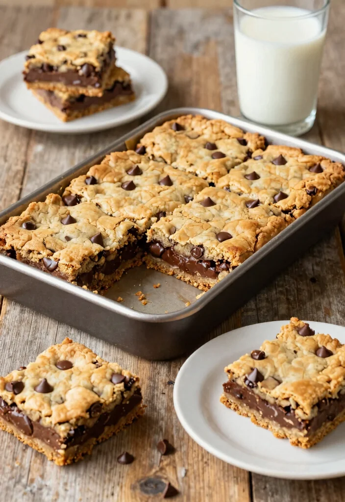 19 Easy Large Family Meals That Will Save Your Weeknights - 19. Chocolate Chip Cookie Bars 1