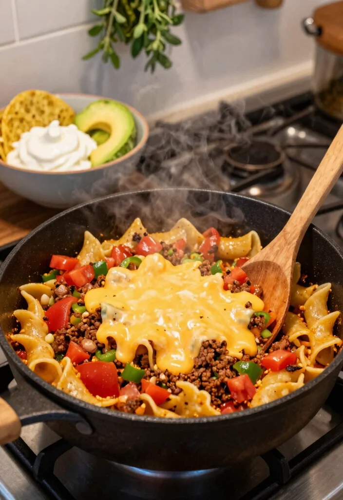 19 Easy Large Family Meals That Will Save Your Weeknights - 2. One-Pot Taco Pasta 1