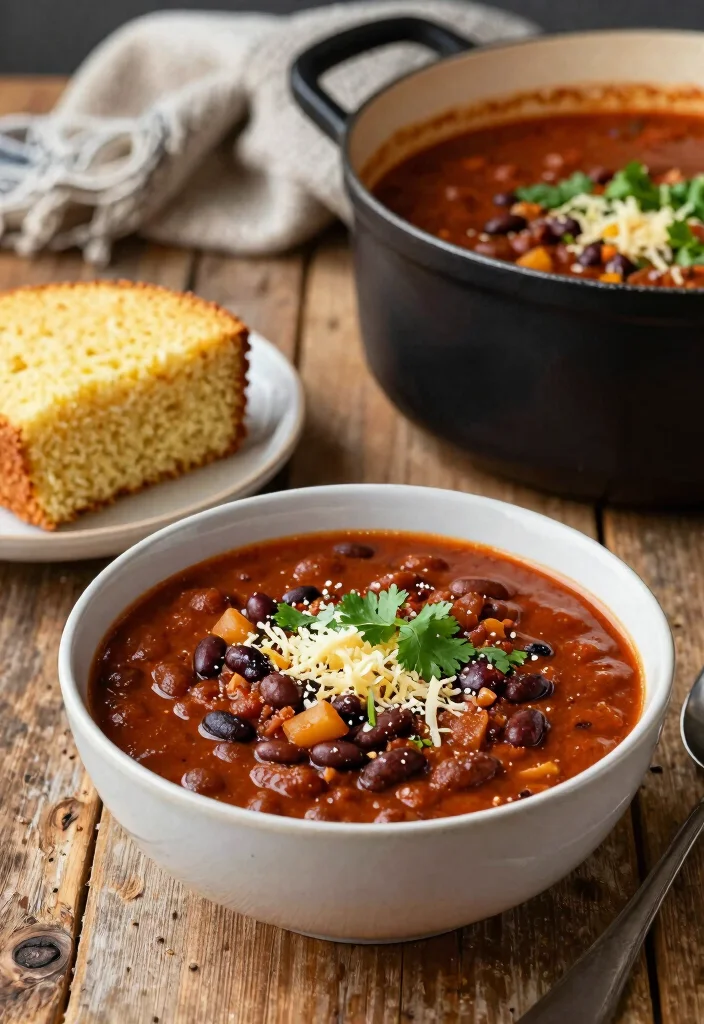 19 Easy Large Family Meals That Will Save Your Weeknights - 4. Hearty Chili with Cornbread 1