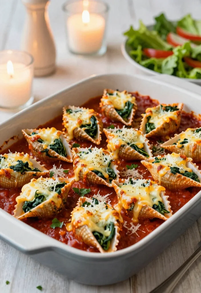 19 Easy Large Family Meals That Will Save Your Weeknights - 9. Spinach and Cheese Stuffed Shells 1