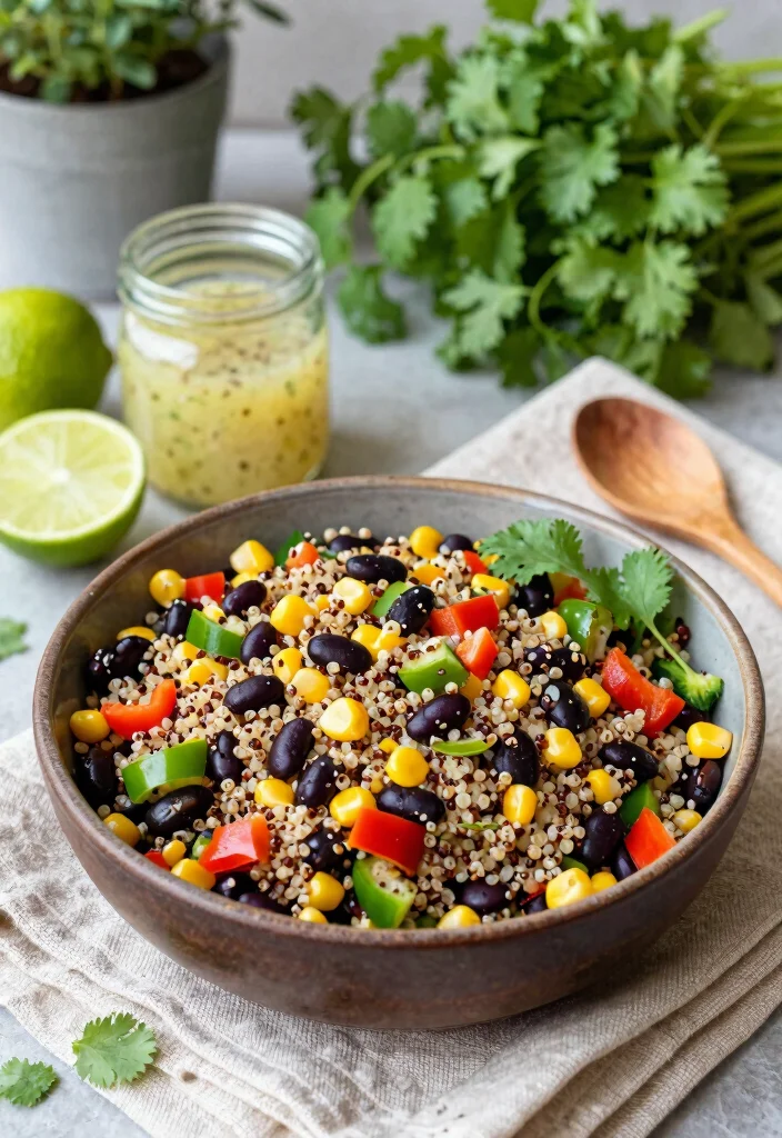19 Easy Lunch Meals for Family: Quick Weekend Ideas - 1. Quinoa and Black Bean Salad 1