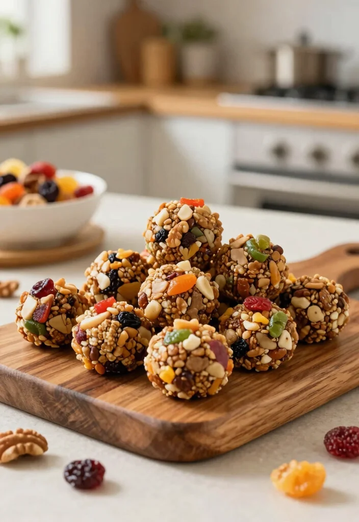 19 Easy Lunch Meals for Family: Quick Weekend Ideas - 19. Fruit and Nut Energy Bites 1
