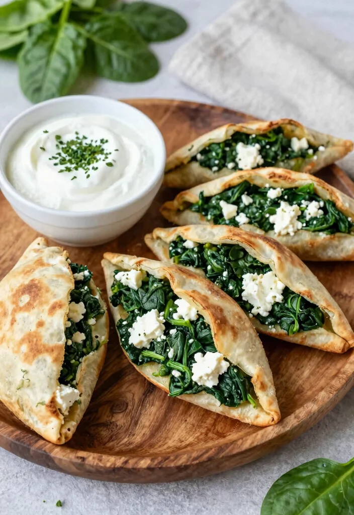 19 Easy Lunch Meals for Family: Quick Weekend Ideas - 7. Spinach and Feta Stuffed Pita 1