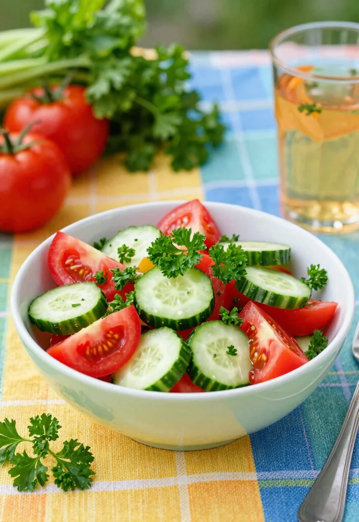 19 Family BBQ Ideas Food & Sides for Summer Grilling - 15. Cucumber and Tomato Salad 1