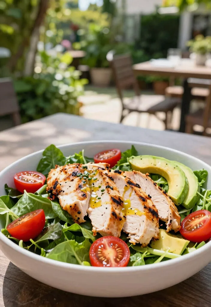 19 Family BBQ Ideas Food & Sides for Summer Grilling - 16. Marinated Grilled Chicken Salad 1