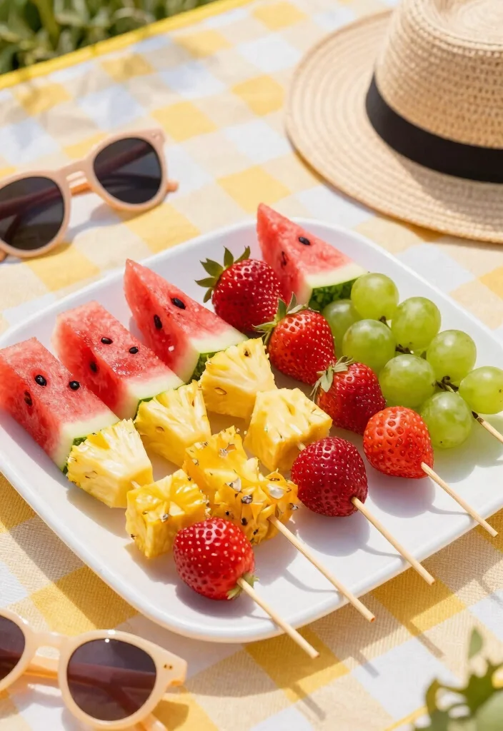 19 Family BBQ Ideas Food & Sides for Summer Grilling - 7. Fruit Skewers 1