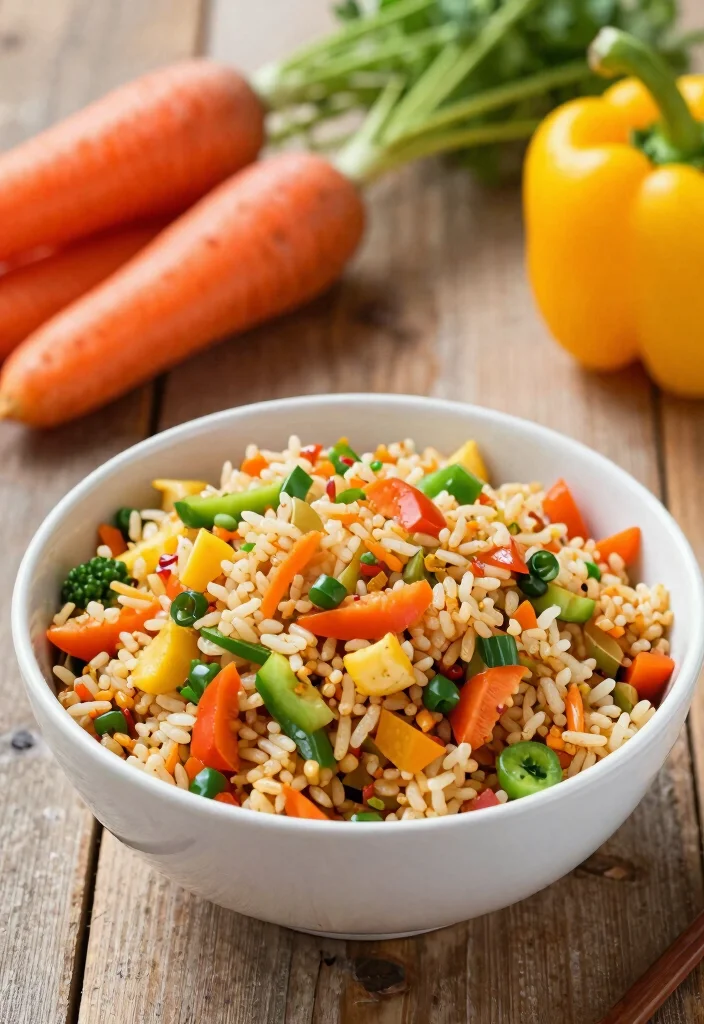 19 Family Friendly Slow Cooker Meals for Busy Moms - 17. Vegetable Fried Rice 1
