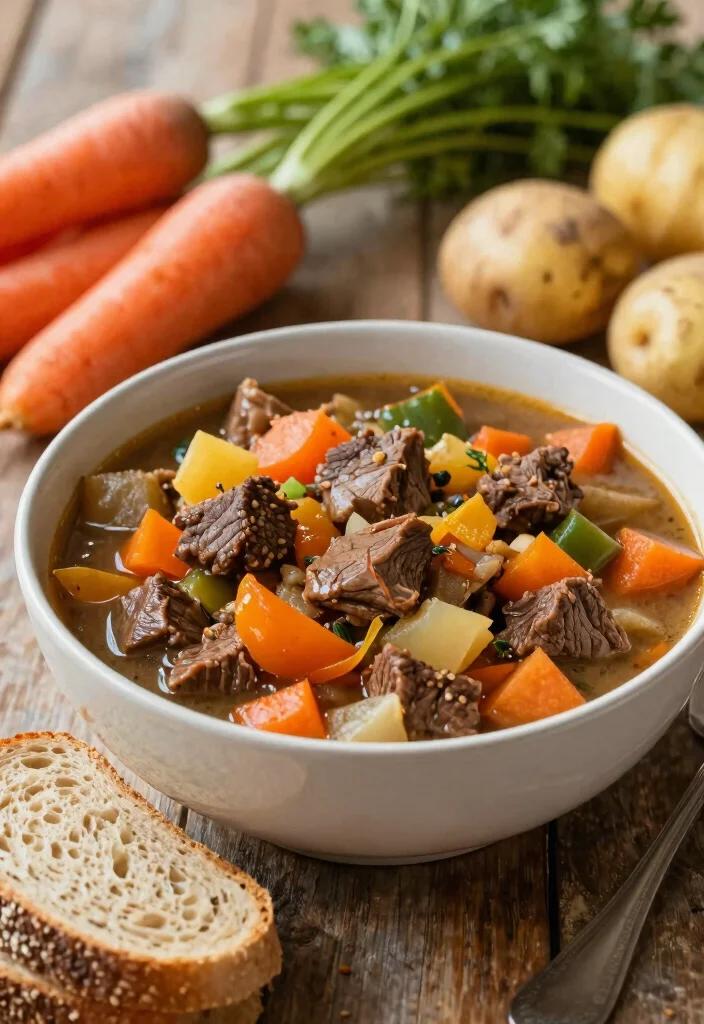19 Family Friendly Slow Cooker Meals for Busy Moms - 4. Beef and Vegetable Stew 1