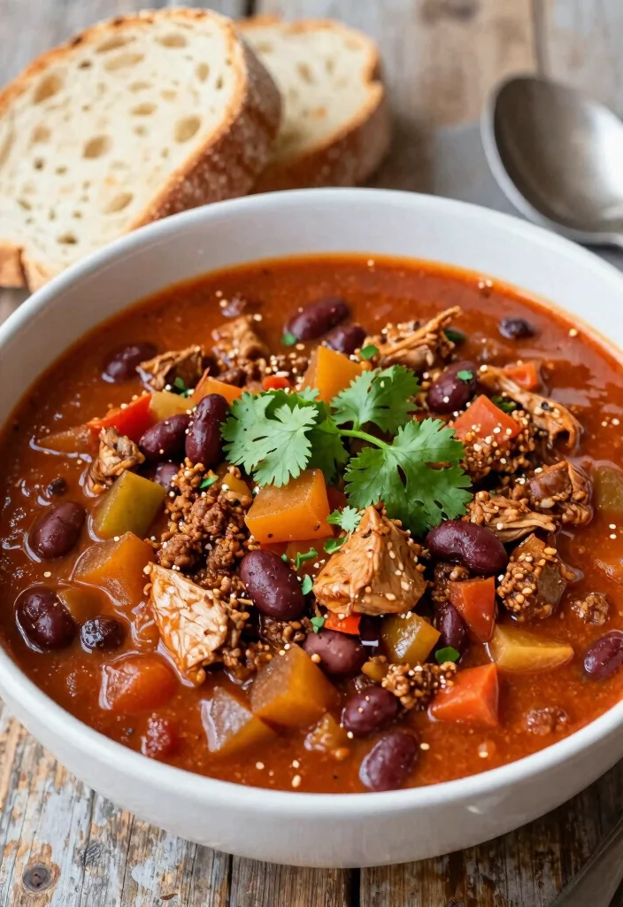 19 High Protein Low Calorie Family Meals That Are Filling - 11. Veggie-Packed Turkey Chili 1