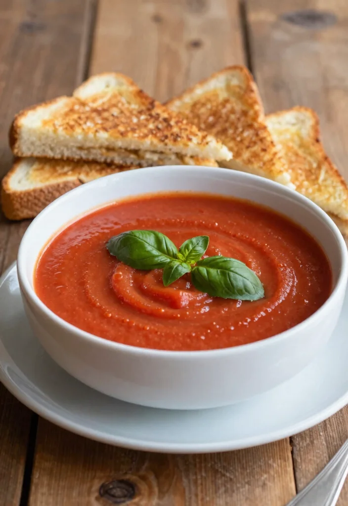 19 High Protein Low Calorie Family Meals That Are Filling - 17. Tomato Basil Soup with Grilled Cheese 1