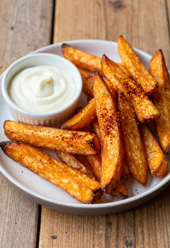 19 High Protein Low Calorie Family Meals That Are Filling - 18. Baked Sweet Potato Fries 1