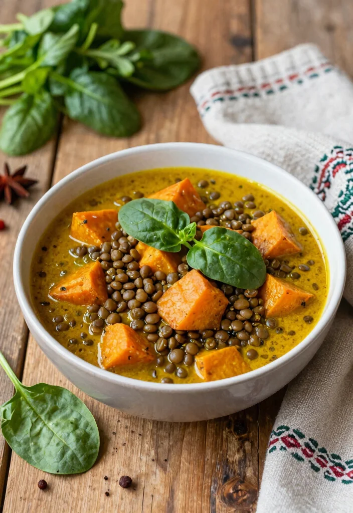 19 High Protein Low Calorie Family Meals That Are Filling - 5. Lentil and Sweet Potato Curry 1