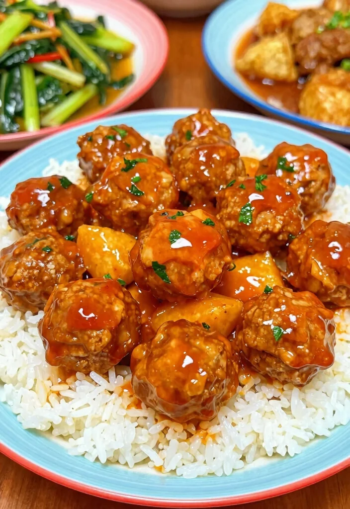 19 Instant Pot Large Family Meals (From Pot to Table Fast) - 16. Sweet and Sour Meatballs 1