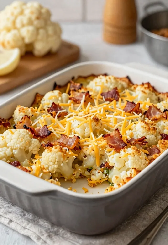 19 Whole 30 Family Meals Kids Will Love (Compliant & Tasty) - 14. Loaded Cauliflower Casserole 1