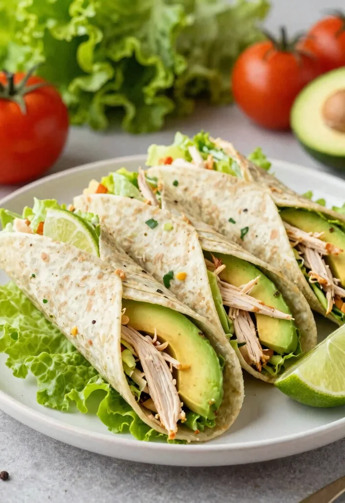 19 Whole 30 Family Meals Kids Will Love (Compliant & Tasty) - 17. Avocado Chicken Salad Lettuce Wraps 1