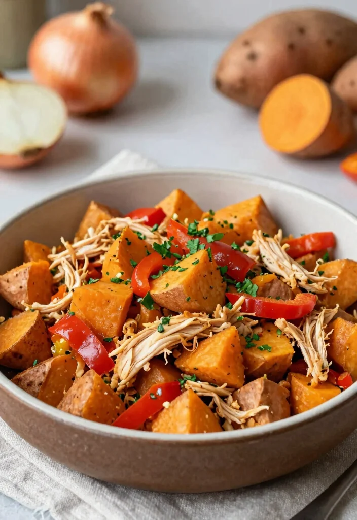 19 Whole 30 Family Meals Kids Will Love (Compliant & Tasty) - 4. Sweet Potato and Chicken Hash 1