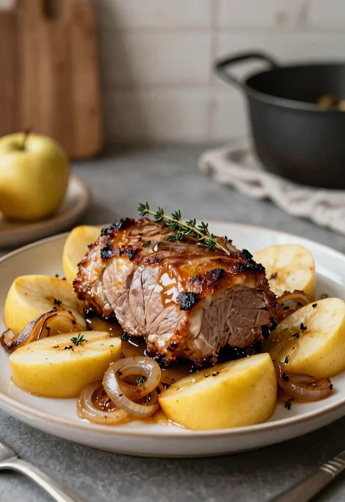 19 Whole 30 Family Meals Kids Will Love (Compliant & Tasty) - 7. Pork Tenderloin with Apples and Onions 1