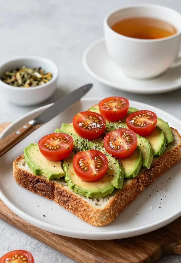 20 Cheap Healthy Meals for Families on a Tight Budget - 12. Avocado Toast with Tomatoes 1