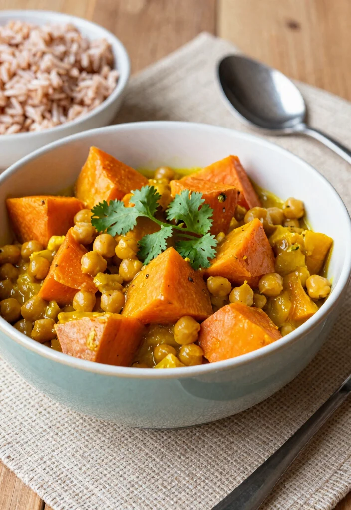 20 Cheap Healthy Meals for Families on a Tight Budget - 3. Sweet Potato and Chickpea Curry 1