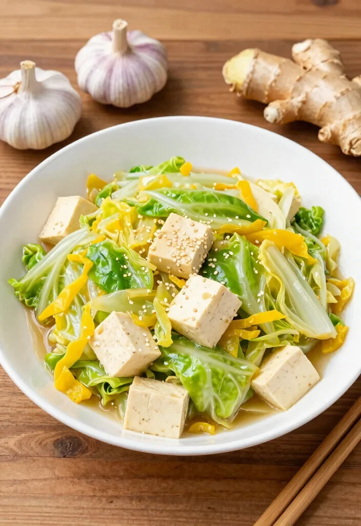 20 Cheap Healthy Meals for Families on a Tight Budget - 5. Cabbage Stir-Fry with Tofu 1