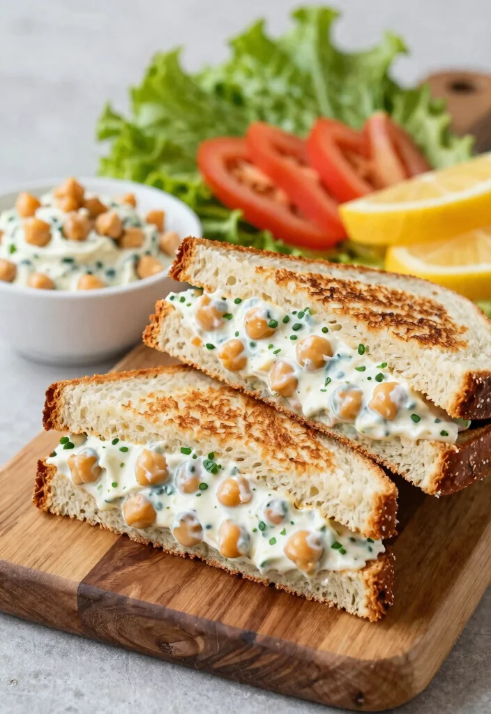20 Cheap Healthy Meals for Families on a Tight Budget - 6. Chickpea Salad Sandwiches 1