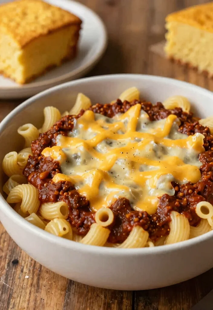 20 Cheap Large Family Meals Ground Beef Recipes - 16. Chili Mac 1