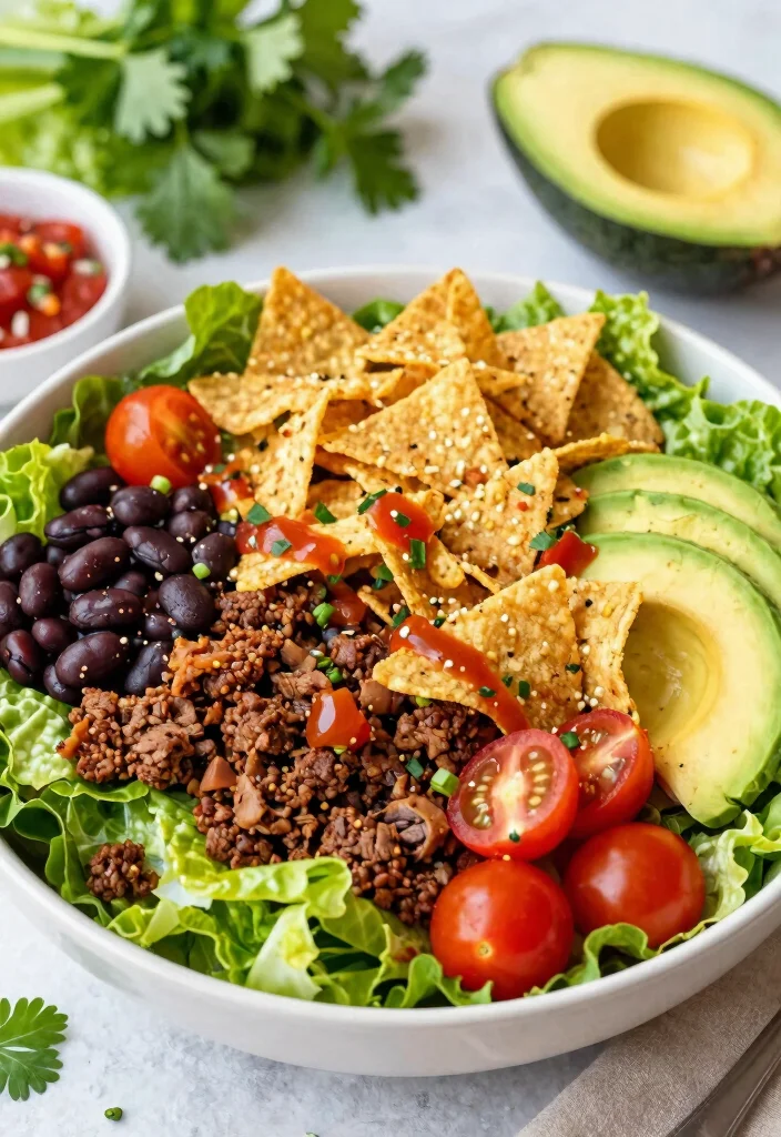 20 Easy Healthy Dinner Recipes for Family (Budget Friendly Guide) - 12. Taco Salad 1