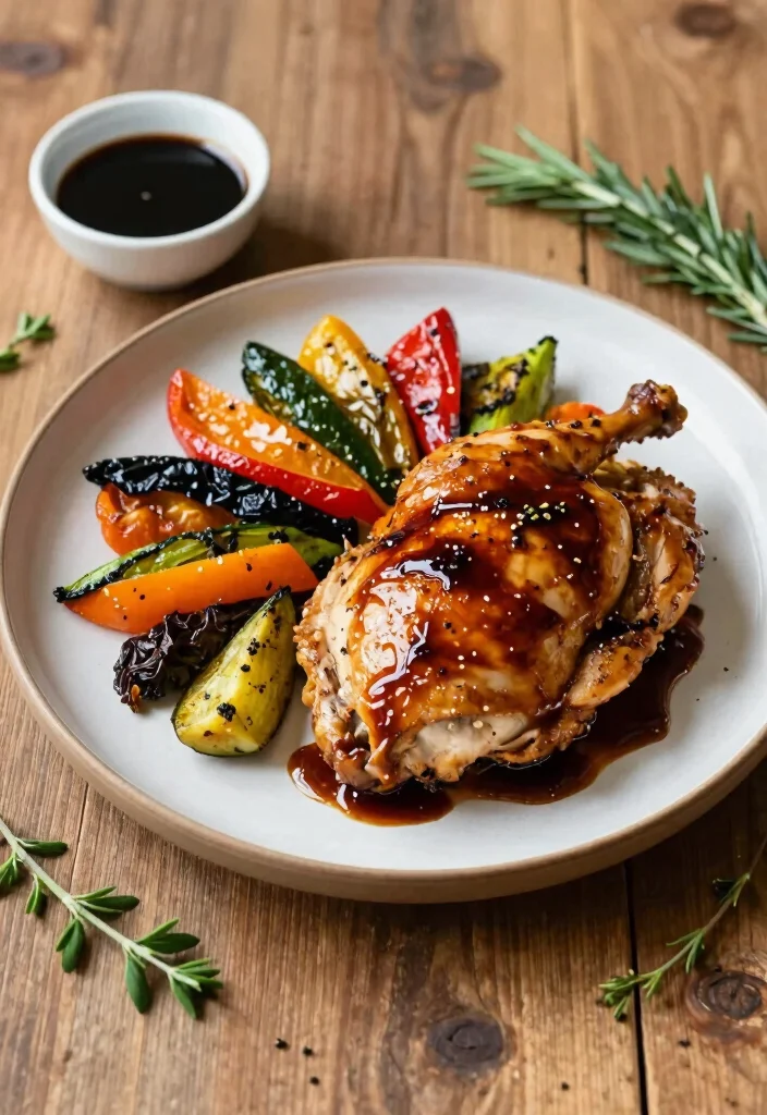 20 Easy Healthy Dinner Recipes for Family (Budget Friendly Guide) - 13. Balsamic Glazed Chicken with Veggies 1