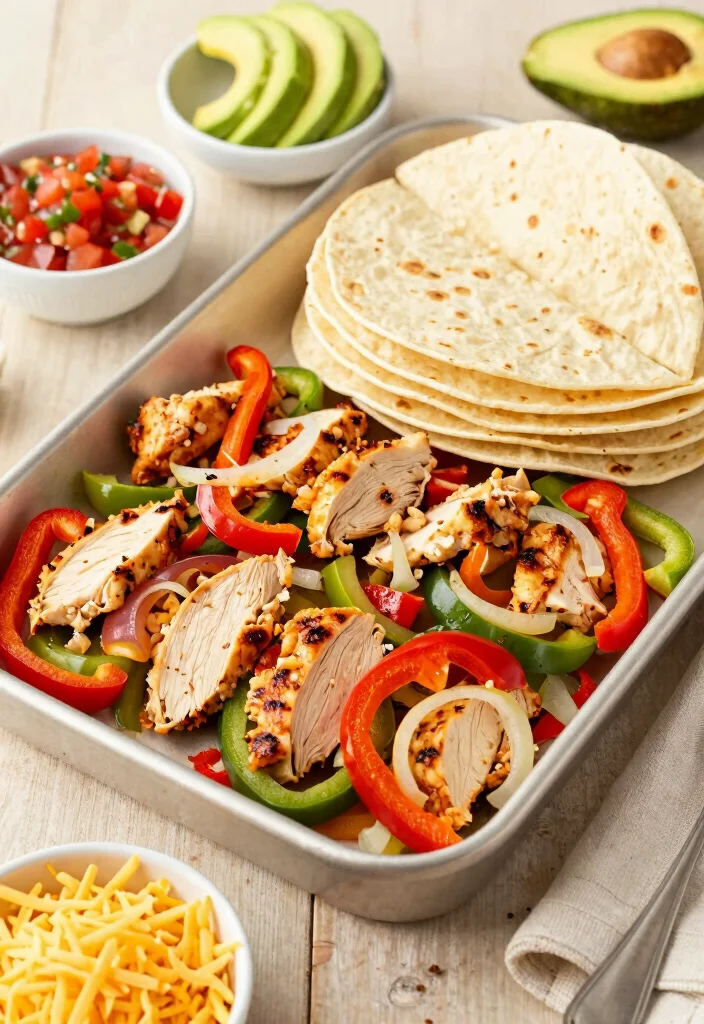 20 Easy Healthy Dinner Recipes for Family (Budget Friendly Guide) - 5. Easy Baked Chicken Fajitas 1