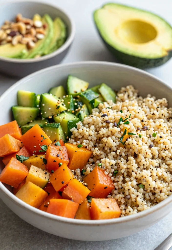 20 Family Freezer Meals Crock Pot Recipes (Prep Once, Eat All Month) - 6. Vegetable and Quinoa Bowl 1