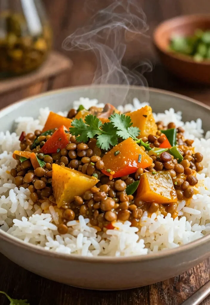 20 Family Prep Meals for the Week Guide (Menu + List) - 11. Lentil and Vegetable Curry 1